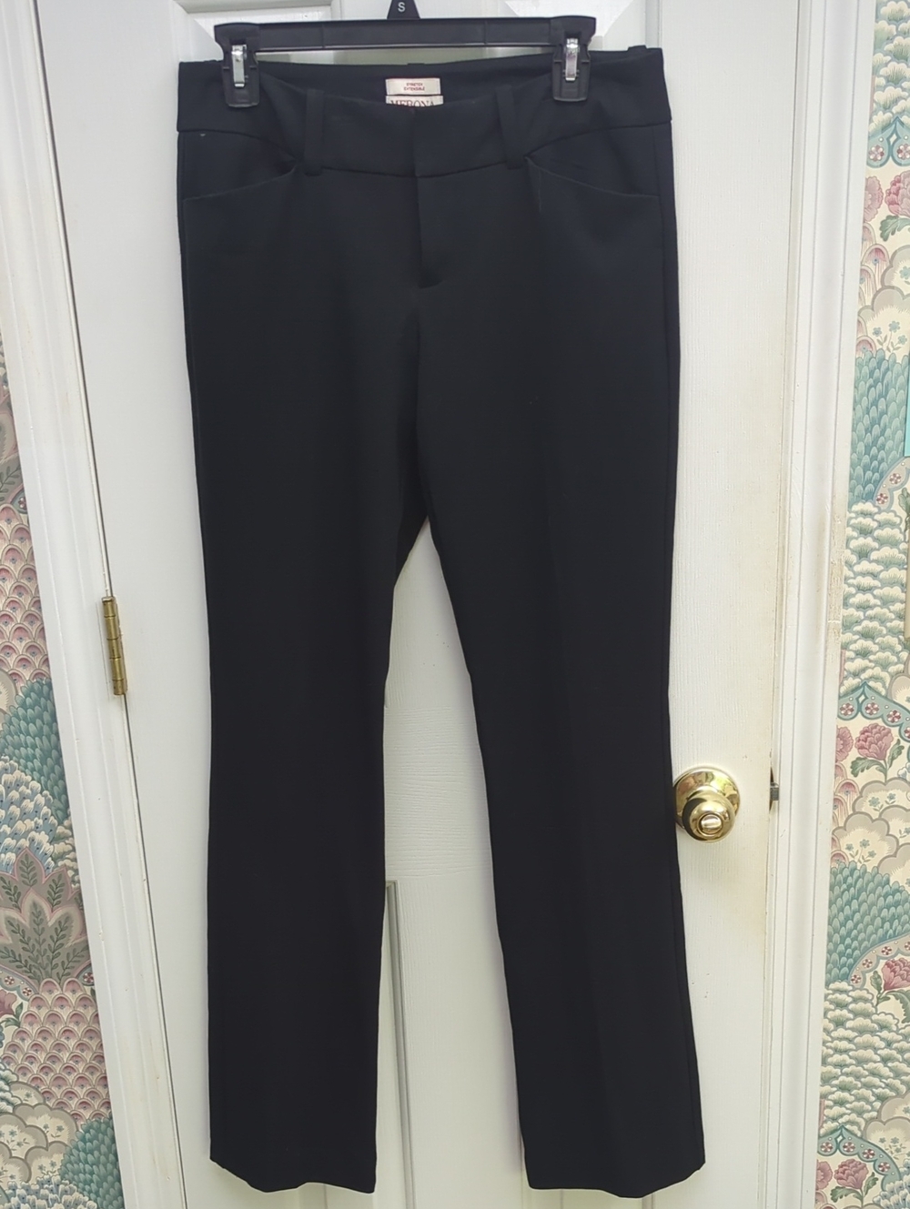 Women's Merona Black Straight-Leg Slacks